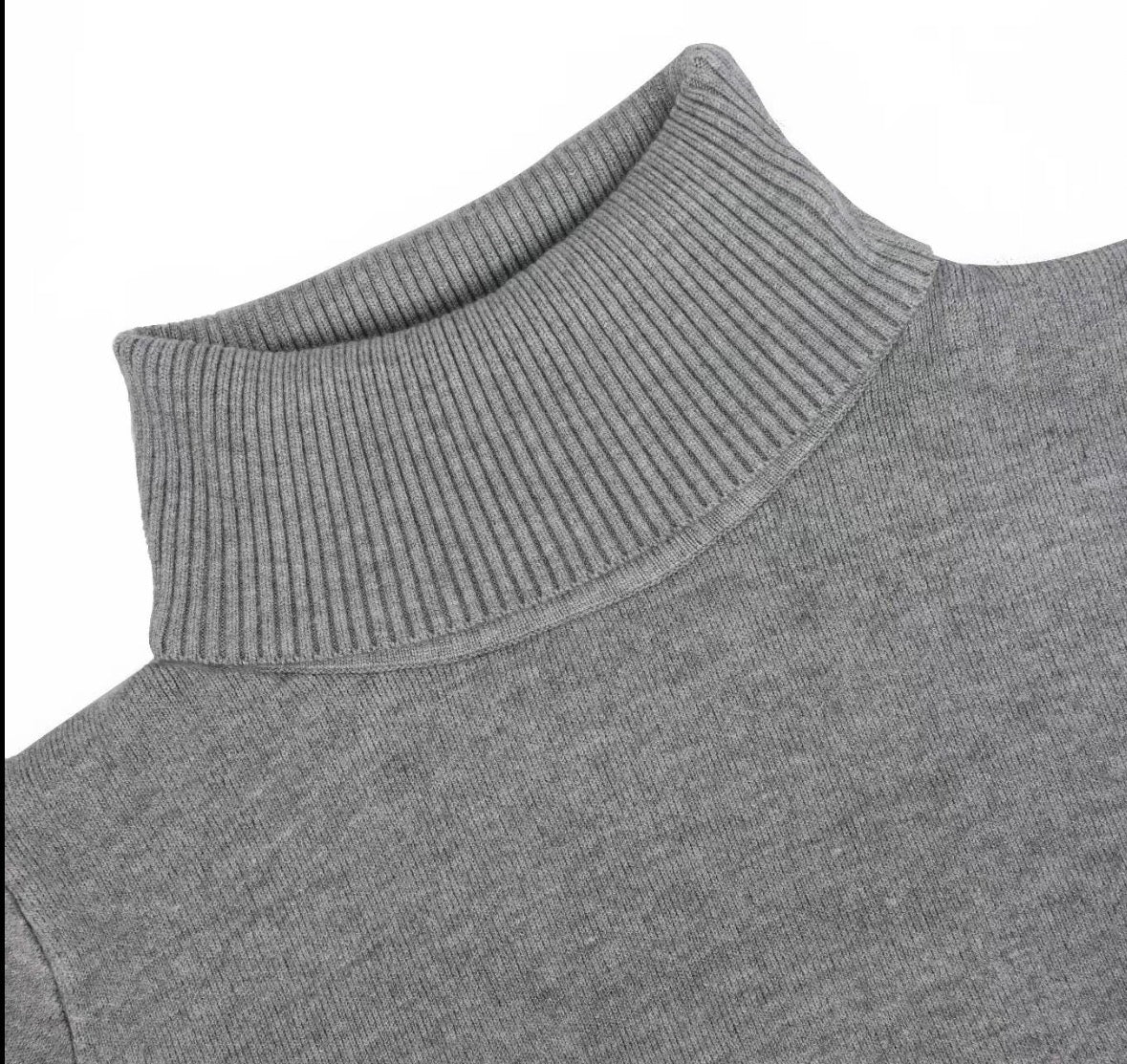 Fleece-Lined Turtleneck